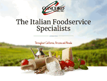Tablet Screenshot of concordfoodsinc.com